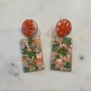 Machete acrylic earrings